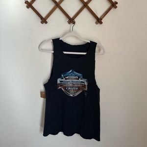 Vintage Harley Davidson Cutoff Tank